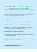EPA 608 TYPE 2 PRACTICE EXAM 2025 QUESTIONS AND ANSWERS