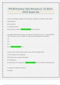 PTCB Practice Test Version &lpar;1-3&rpar; 2024- 2025 Exam Set