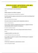 FSM EXAM REV QUESTIONS AND 100&percnt; CORRECT ANSWERS&excl;&excl;