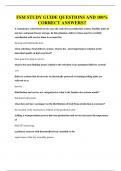 FSM STUDY GUIDE QUESTIONS AND 100&percnt; CORRECT ANSWERS&excl;&excl;