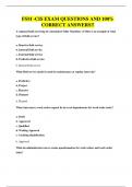 FSM -CIS EXAM QUESTIONS AND 100&percnt; CORRECT ANSWERS&excl;&excl;