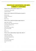 FSM EXAM 3 QUESTIONS AND 100&percnt; CORRECT ANSWERS&excl;&excl;