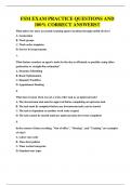 FSM EXAM PRACTICE QUESTIONS AND 100&percnt; CORRECT ANSWERS&excl;&excl;