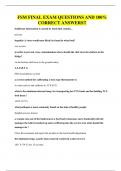 FSM FINAL EXAM QUESTIONS AND 100&percnt; CORRECT ANSWERS&excl;&excl;