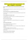 IMDP EXAM REVISION QUESTIONS AND 100&percnt; CORRECT ANSWERS&excl;&excl;