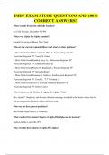 IMDP EXAM STUDY QUESTIONS AND 100&percnt; CORRECT ANSWERS&excl;&excl;