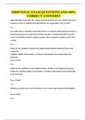 IMDP FINAL EXAM QUESTIONS AND 100&percnt; CORRECT ANSWERS&excl;&excl;