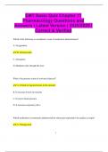 EMT Basic Quiz Chapter 11 Pharmacology Questions and Answers &vert; Latest Version &vert; 2025&sol;2026 &vert;  Correct & Verified