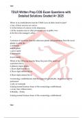 TDLR Written Prep COS Exam Questions with Detailed Solutions Graded A&plus; 2025