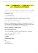 IMDP EXAM PRACTICE QUESTIONS AND 100&percnt; CORRECT ANSWERS&excl;&excl;