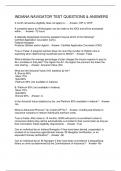 INDIANA NAVIGATOR TEST QUESTIONS & ANSWERS