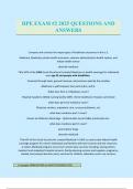 HPE EXAM &num;2 2025 QUESTIONS AND ANSWERS