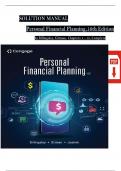  Solution Manual for Personal Financial Planning 16th Edition by Gitman&comma; Joehnk & Billingsley &ndash; Chapters 1 to 15 complete
