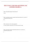 TFM 13 TEST 2 &lpar;2025-2026&rpar; QUESTIONS AND ANSWERS GRADED A&plus;