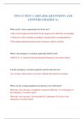 TFM 13 TEST 1 &lpar;2025-2026&rpar; QUESTIONS AND ANSWERS GRADED A&plus;