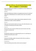 SPE 563 FINAL EXAM QUESTIONS AND 100&percnt; CORRECT ANSWERS&excl;&excl;