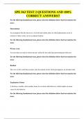 SPE 563 TEST 2 QUESTIONS AND 100&percnt; CORRECT ANSWERS&excl;&excl;