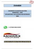 DVA4804 Assignment 7 &lpar;COMPLETE QUESTIONS & ANSWERS&rpar; Year Module 2025 - DUE 28 August 2025