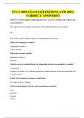 STAT 1000 EXAM 6 QUESTIONS AND 100&percnt; CORRECT ANSWERS&excl;&excl;