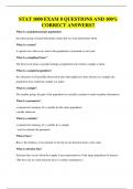 STAT 1000 EXAM 8 QUESTIONS AND 100&percnt; CORRECT ANSWERS&excl;&excl;