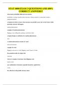 STAT 1000 EXAM 3 QUESTIONS AND 100&percnt; CORRECT ANSWERS&excl;&excl;