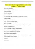 STAT 1000 EXAM 4 QUESTIONS AND 100&percnt; CORRECT ANSWERS&excl;&excl;