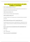 STAT 1000 EXAM 9 QUESTIONS AND 100&percnt; CORRECT ANSWERS&excl;&excl;