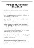 VIVINT SMART HOME PRO FINAL EXAM QUESTIONS AND ANSWERS 2025