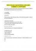 TFSC EXAM 2 QUESTIONS AND 100&percnt; CORRECT ANSWERS&excl;&excl;