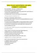 TFSC EXAM 4 QUESTIONS AND 100&percnt; CORRECT ANSWERS&excl;&excl;