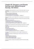Chapter 68 &ndash; Emergency & Disaster Nursing &vert; Lewis Medical-Surgical Nursing 10th Edition &vert; NCLEX-Style Review