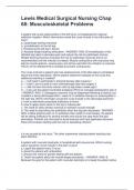 Lewis Med-Surg Chapter 68 NCLEX Q&A Bundle &vert; Emergency & Disaster Nursing &plus; Musculoskeletal &vert; 10th Edition