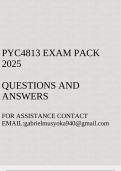 PYC4813 Exam pack 2025&lpar;Questions and answers&rpar;