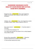 GUIDEWIRE INSURANCE SUITE  ANALYST EXAM BRAND NEW ACTUAL  EXAM WITH ANSWERS&period;