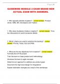 GUIDEWIRE MODULE 2 EXAM BRAND NEW  ACTUAL EXAM WITH ANSWERS&period;