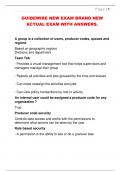 GUIDEWIRE NEW EXAM BRAND NEW  ACTUAL EXAM WITH ANSWERS&period; 