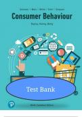 TEST BANK For Consumer BEHAVIOUR&colon; Buying&comma; Having&comma; and Being&comma; Canadian&comma; 9th Edition&comma; By Michael R&period; Solomon All Chapters &lpar;1-17&rpar; Guided&comma; study guide