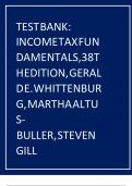 TEST BANK for INCOME TAX FUNDAMENTALS&comma; 38TH EDITION&comma; GERALD E&period; WHITTENBURG&comma; MARTHA