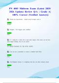 PN 4003 Midterm Exam &lpar;Latest 2025&sol; 2026 Update&rpar; Review Q&sol;A &vert; Grade A&vert; 100&percnt; Correct &lpar;Verified Answers&rpar;