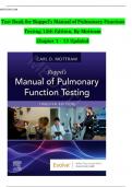 Test Bank  For Ruppel's Manual of Pulmonary Function Testing 12th Edition by Carl Mottram BA RRT RPFT FAARC &vert;&vert;ISBN&colon;9780323762618