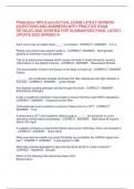 Phlebotomy - NPS Exam &lbrack;ACTUAL EXAM&rsqb; LATEST VERSION &lbrack;QUESTIONS AND ANSWERS&rsqb; BUNDLE