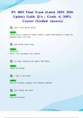 PN 4003 Final Exam &lpar;Latest 2025&sol; 2026 Update&rpar; Guide Q&sol;A &vert; Grade A&vert; 100&percnt; Correct &lpar;Verified Answers&rpar;