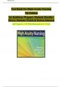 Test Bank For High-Acuity Nursing 7th Edition by Kathleen Wagner RN MSN CS&vert;&vert;ISBN&colon;9780134459295