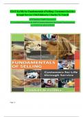 Test bank for fundamentals of selling customers for life through service 13th edition by charles m futrell