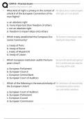 CIPP&sol;E PRACTICE EXAM 2025 &vert; ALL QUESTIONS AND CORRECT ANSWERS &vert; VERIFIED ANSWERS &vert; LATEST VERSION &vert; GRADED A&plus; &vert; BRAND NEW VERSION&excl;