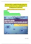 Test bank for applied pathophysiology for the advanced practice nurse 2nd edition