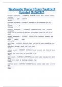 Wastewater Grade 1 Exam Treatment Updated 20-24&sol;2025 