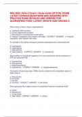 NSG 3850 Patho  BUNDLE EXAM