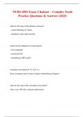 NURS 4581 Exam 3&colon; Complex Needs &lpar;Reid&rpar; &ndash; Updated 2025 Practice Questions & Study Guide
