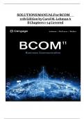 Solutions manual for bcom 11th edition by carol m lehman all chapters 1 14 covered